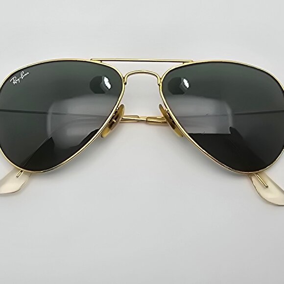 *SOLD* Ray-Ban RB3044 L0207 Gold Frame G-15 Lens Aviator Extra Small Sunglasses - Picture 11 of 15